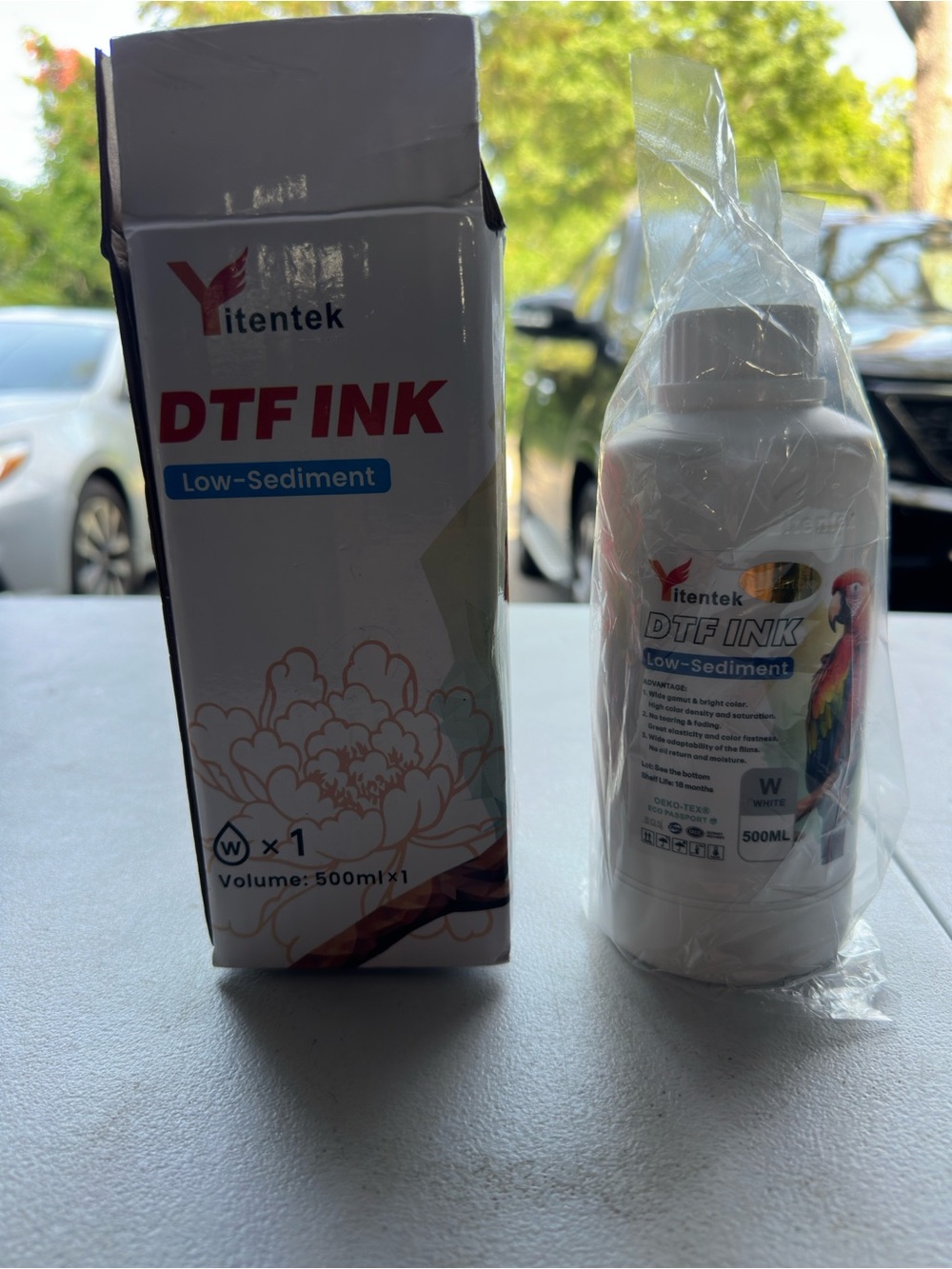 DTF Ink Low-Sediment White – 500ml